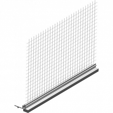 Профиль примыкающий оконный с армирующей сеткой